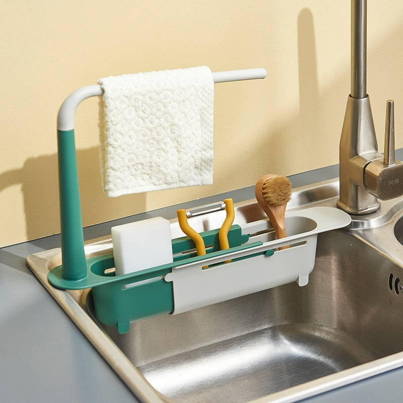 Telescopic Sink Shelf Kitchen Sink Organizer