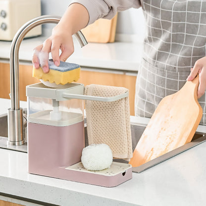 Two In One Sponge Drain Soap Dispenser