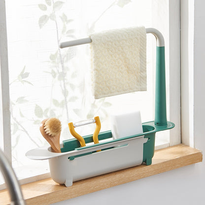 Telescopic Sink Shelf Kitchen Sink Organizer