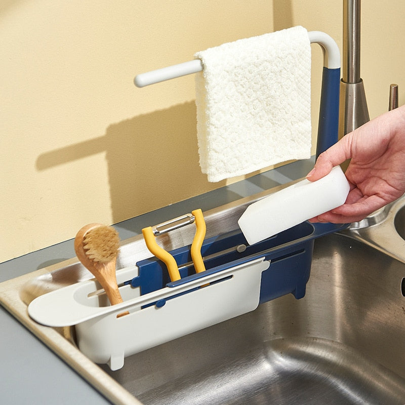 Telescopic Sink Shelf Kitchen Sink Organizer