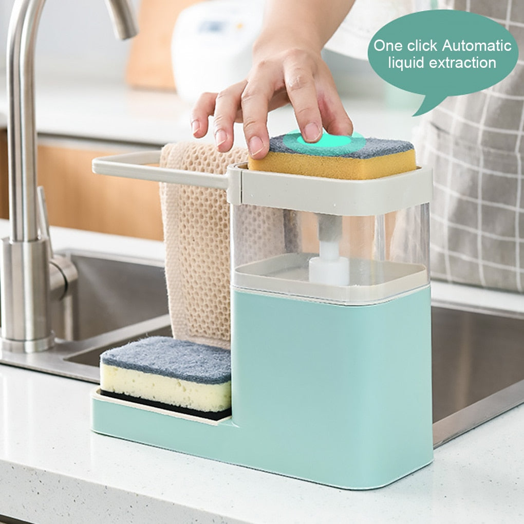 Two In One Sponge Drain Soap Dispenser