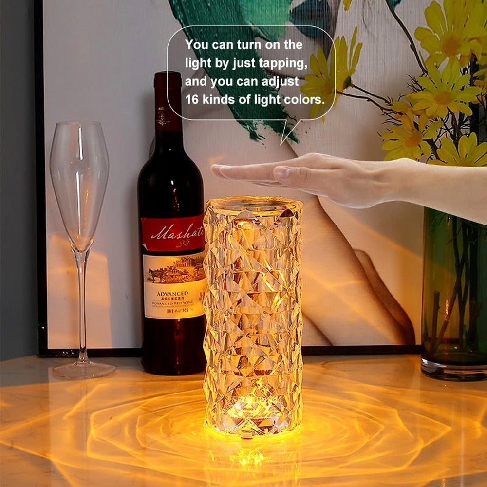 USB Touch Crystal Night Light