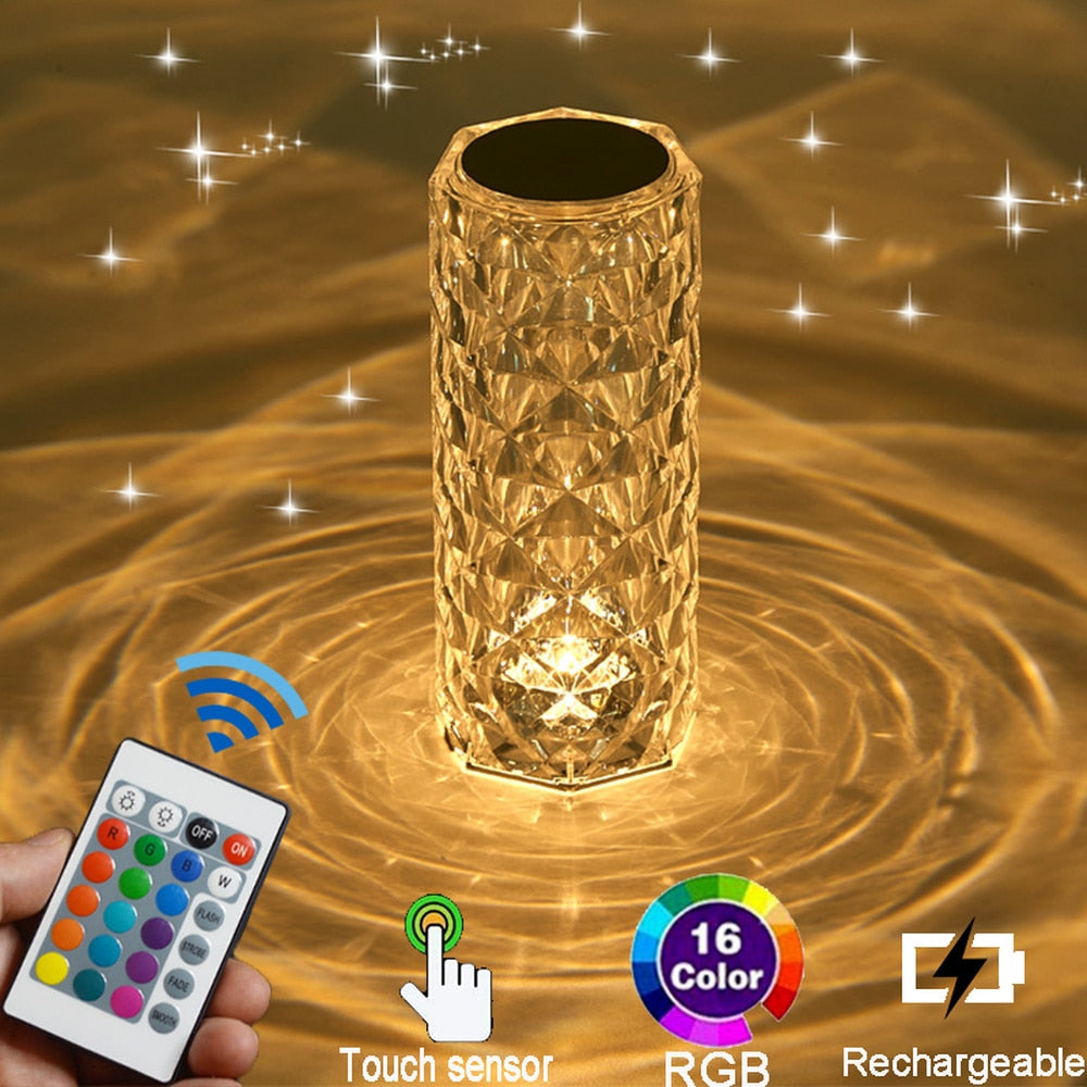 USB Touch Crystal Night Light