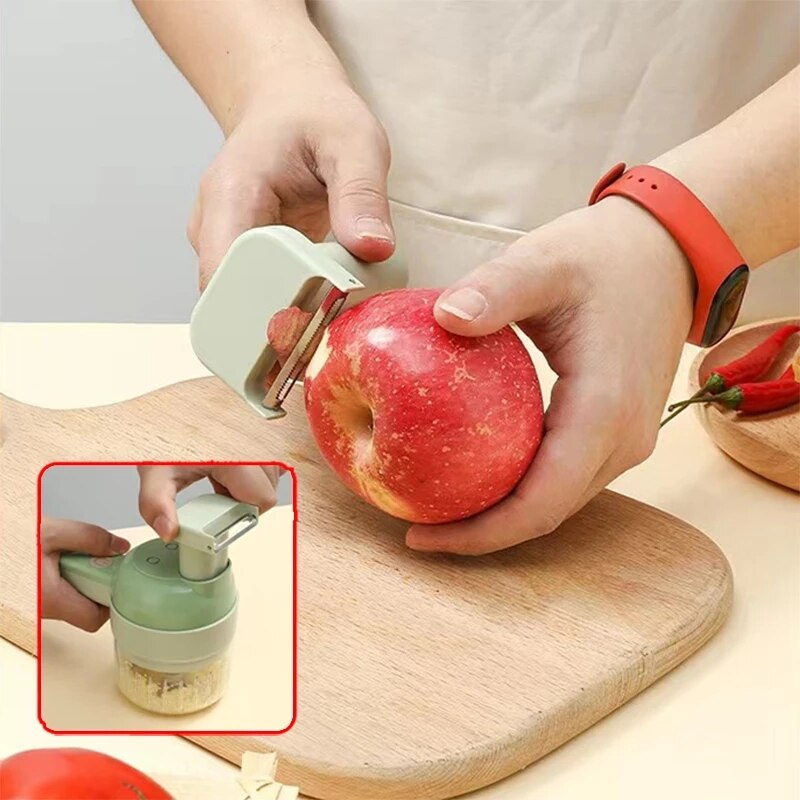 Electric Vegetable Cutter Garlic Crusher